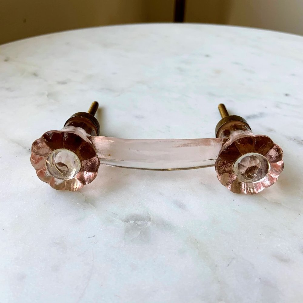 Vintage crystal handle